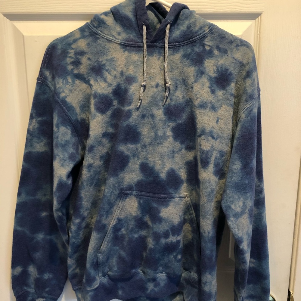 Blue tie dye hoodie